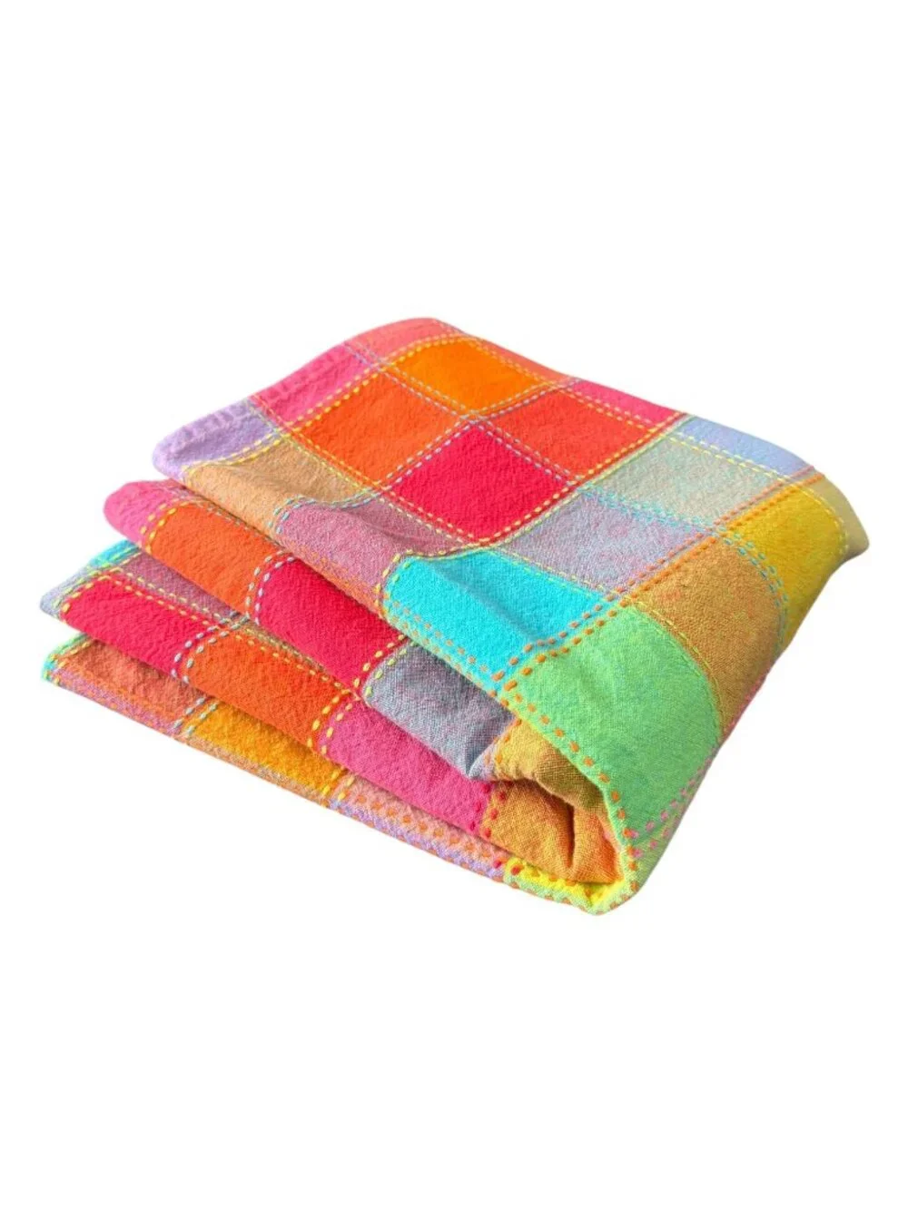 Sonoma Madras Plaid Farmhouse Cottagecore Boho Tablecloth Cotton Rectangle